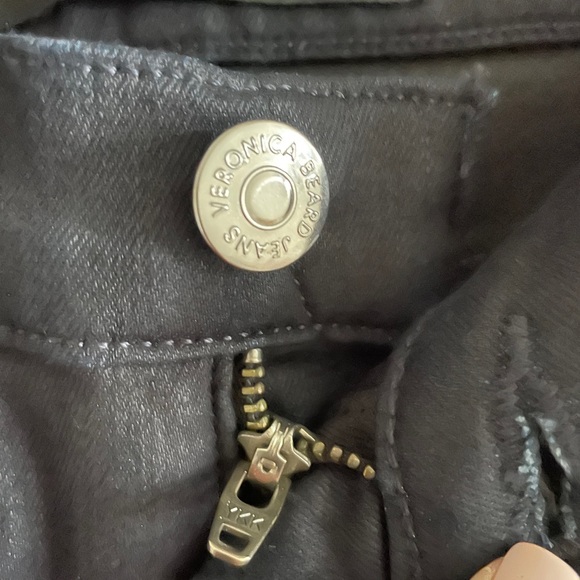 Veronica Beard Kate skinny high rise with tuxedo stripe - Picture 7 of 9